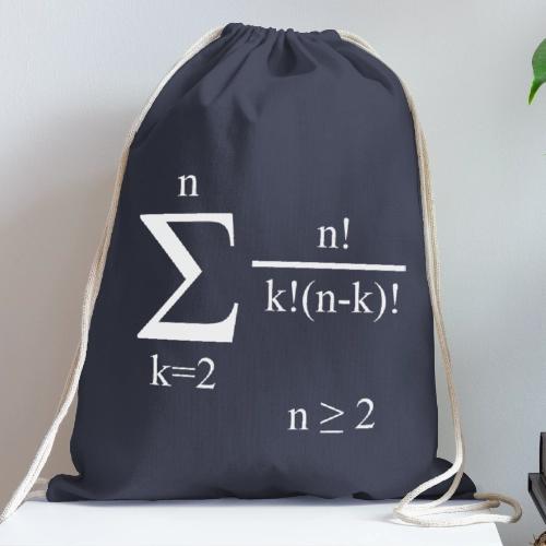 Poly Formula (white) - Cotton Drawstring Bag