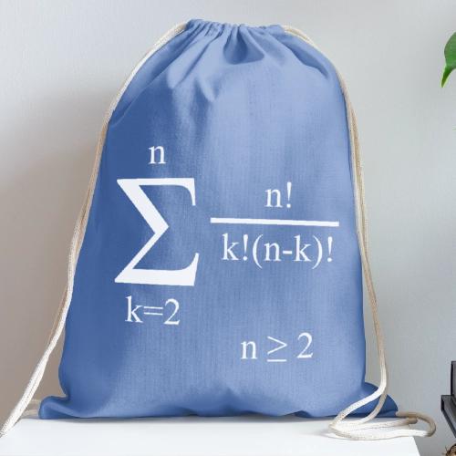 Poly Formula (white) - Cotton Drawstring Bag