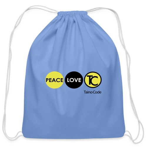 Peace Love TaínoCode - Cotton Drawstring Bag