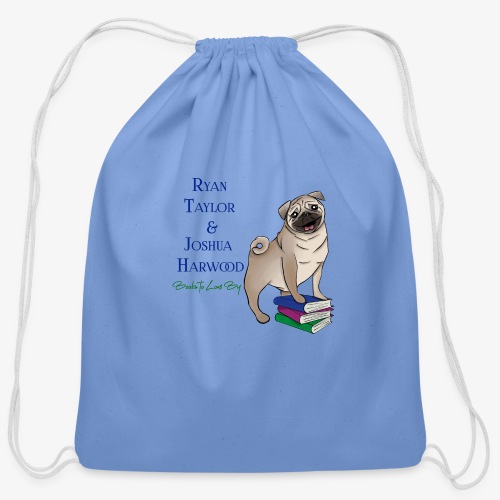 Books to Love By Author Logo - Cotton Drawstring Bag