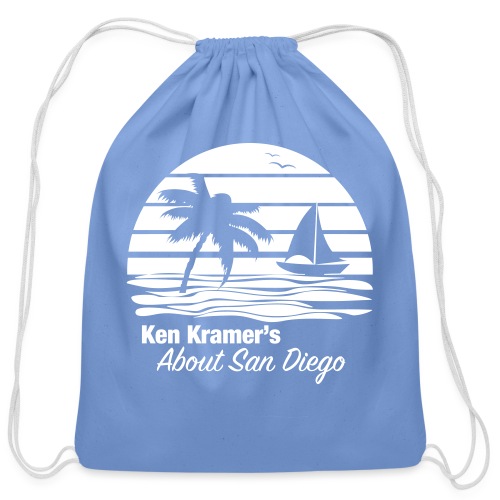 Ken's Awesome Monochrome Logo - Cotton Drawstring Bag