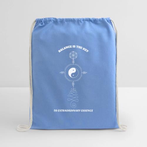 Balance is The Key To Extraordinary Essence - Cotton Drawstring Bag