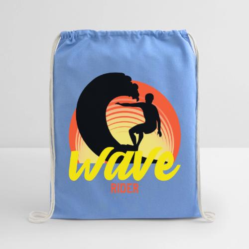 Wave Rider - Cotton Drawstring Bag
