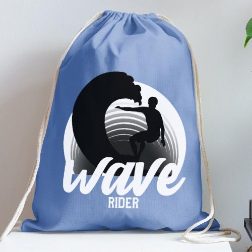 Wave Rider - Cotton Drawstring Bag