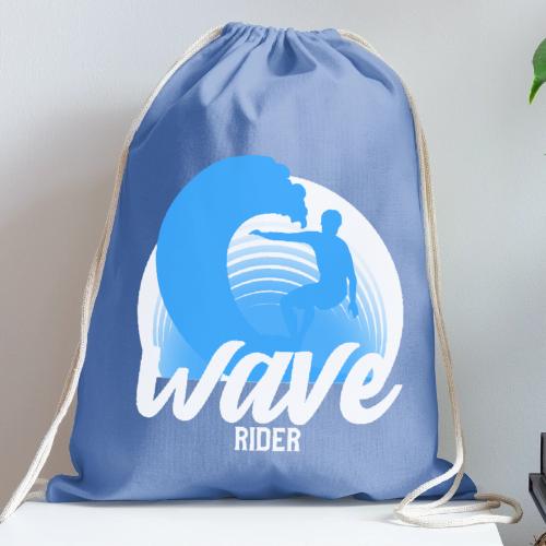 Wave Rider - Cotton Drawstring Bag