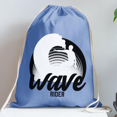 Wave Rider - Cotton Drawstring Bag