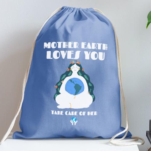 Mother Earth - Cotton Drawstring Bag