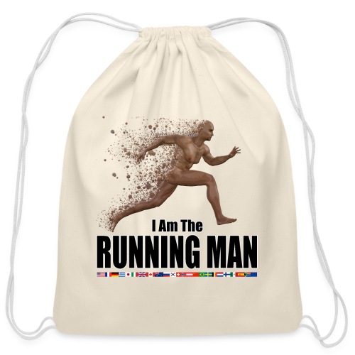 I am the Running Man - Cool Sportswear - Cotton Drawstring Bag
