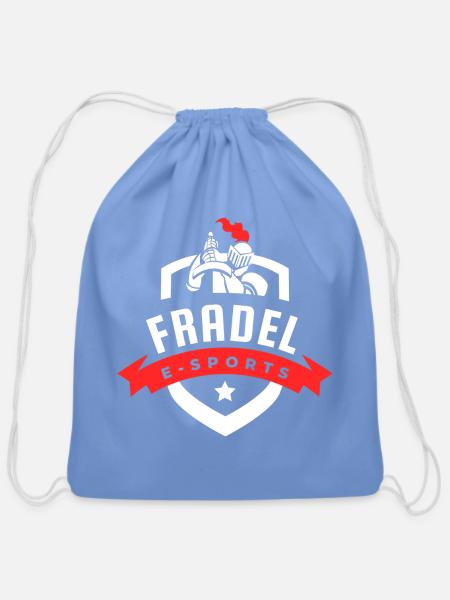 Fradel Esports Crest - Cotton Drawstring Bag - carolina blue