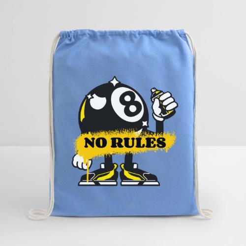 No Rules 8 Ball - Cotton Drawstring Bag