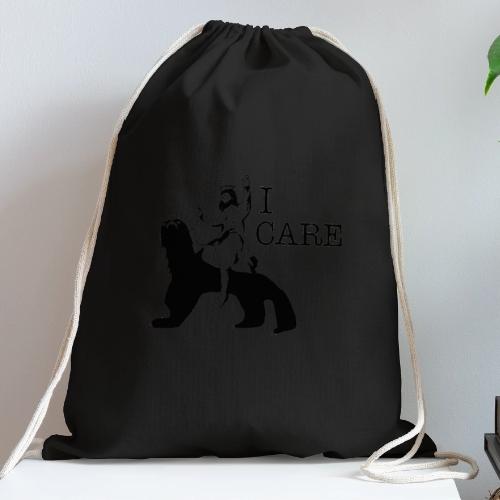 I care - Cotton Drawstring Bag