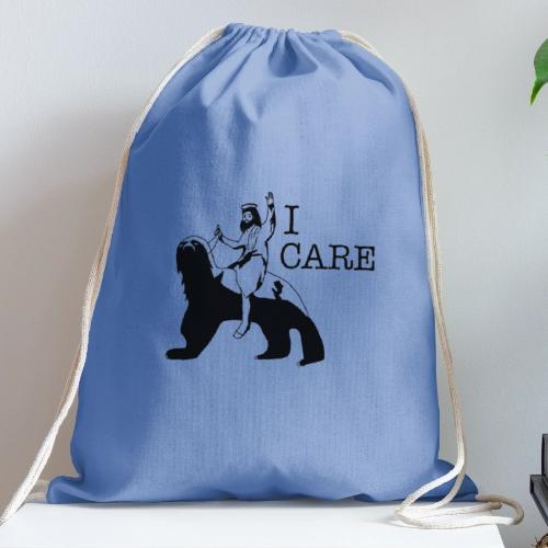 I care - Cotton Drawstring Bag
