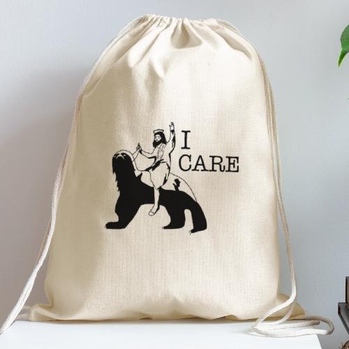 I care - Cotton Drawstring Bag