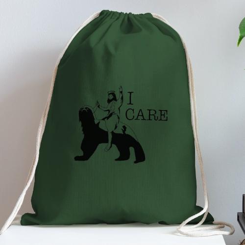 I care - Cotton Drawstring Bag