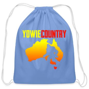 Yowie Country Australia - Cotton Drawstring Bag - carolina blue - Front