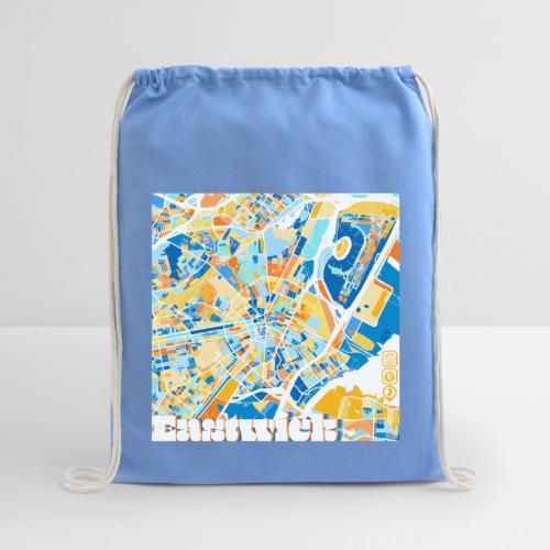 Elizabeth Block Map - Cotton Drawstring Bag