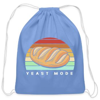 Bread Baker Bread Sourdough Baking - Cotton Drawstring Bag - carolina blue - Front