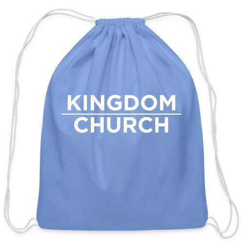 KingdomOverChurchWhite - Cotton Drawstring Bag
