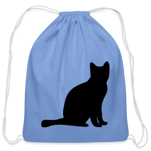 Black Cat - Cotton Drawstring Bag
