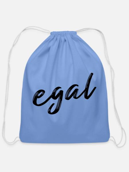 egal - Cotton Drawstring Bag - carolina blue
