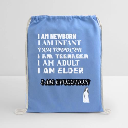 I Am Evolution - Cotton Drawstring Bag