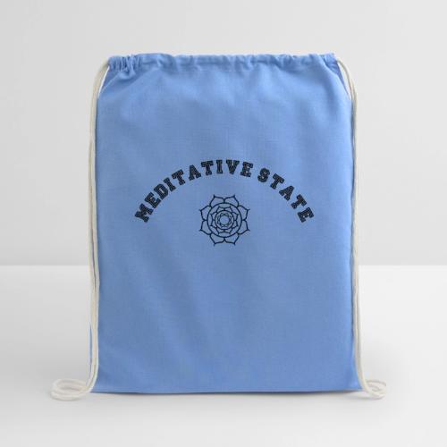 Meditative State - Cotton Drawstring Bag
