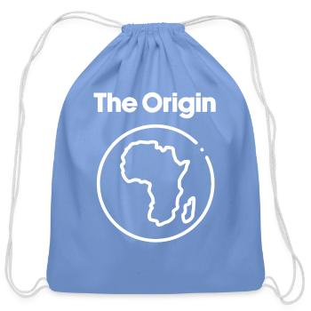 The Original. - Cotton Drawstring Bag - carolina blue - Front