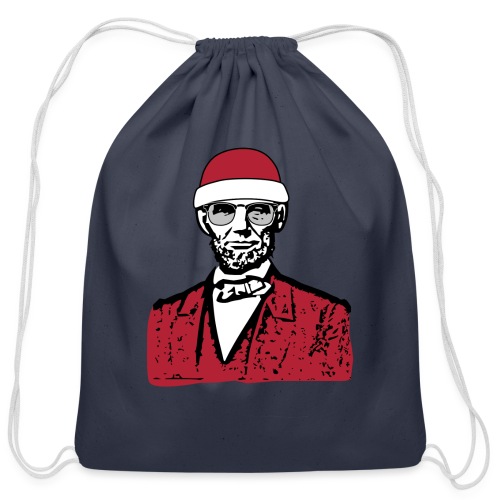 Hip Abraham Lincoln - Cotton Drawstring Bag