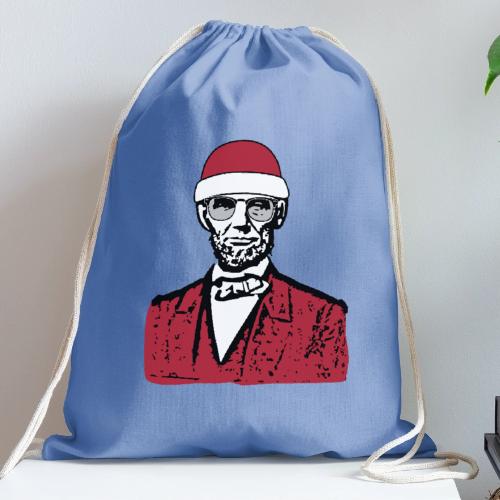 Hip Abraham Lincoln - Cotton Drawstring Bag