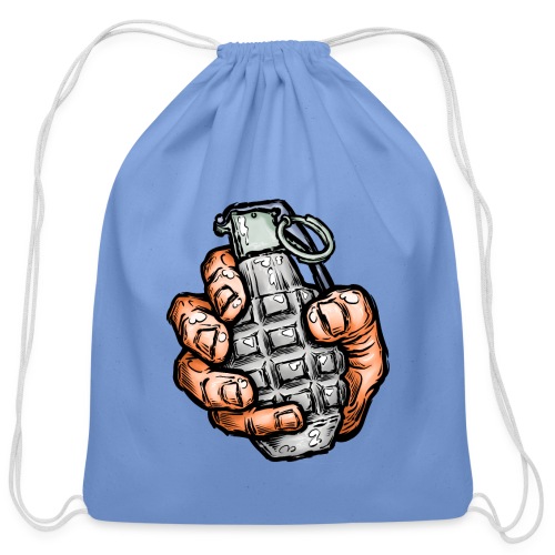 Hand Grenade In Comics Style - Cotton Drawstring Bag