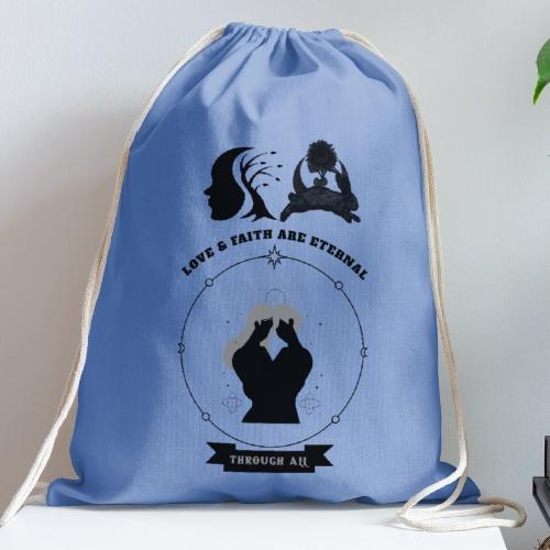 Love & Faith - Cotton Drawstring Bag