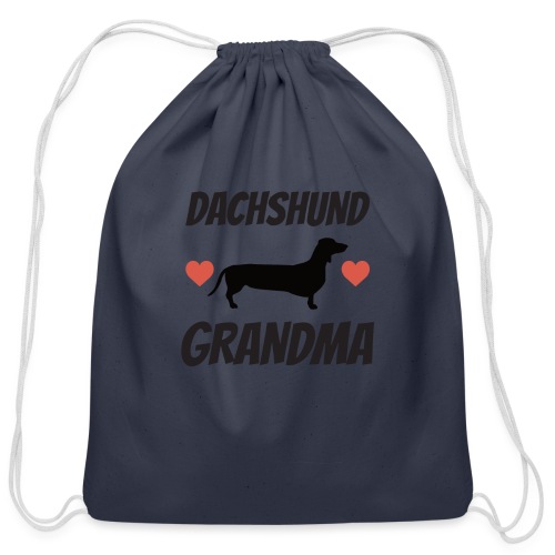 Dachshund Grandma - Cotton Drawstring Bag
