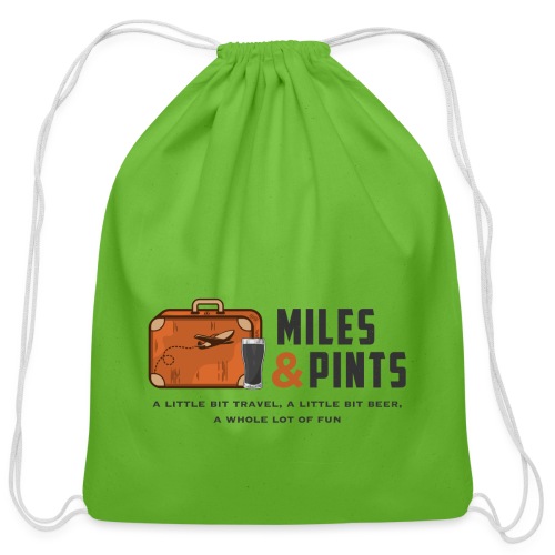 A Little Bit Miles & Pints - Cotton Drawstring Bag