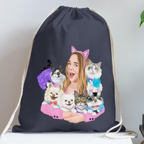 Jahnnalee & The Furry Kiddos - Cotton Drawstring Bag