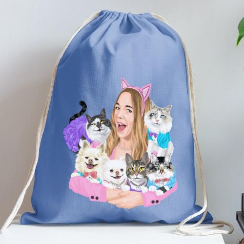 Jahnnalee & The Furry Kiddos - Cotton Drawstring Bag