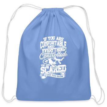 Mud Sistas - sisters - Cotton Drawstring Bag - carolina blue - Front