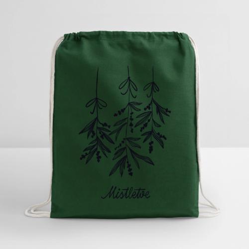 Mistletoe - Cotton Drawstring Bag
