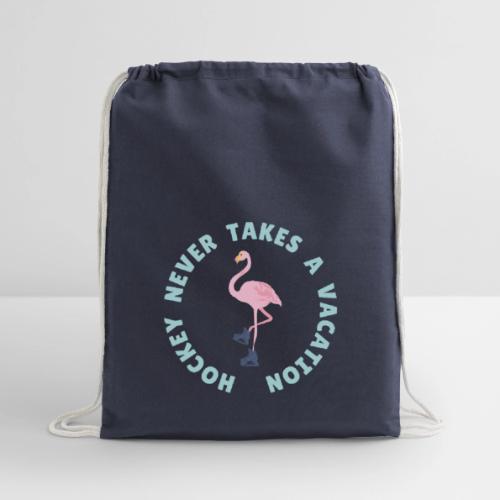 SUMMER HOCKEY FLAMINGO - Cotton Drawstring Bag