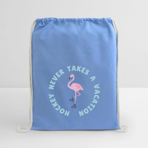 SUMMER HOCKEY FLAMINGO - Cotton Drawstring Bag