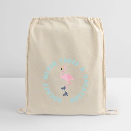 SUMMER HOCKEY FLAMINGO - Cotton Drawstring Bag