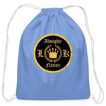 Almighty Lk Nation Latin KingsGift Tee - Cotton Drawstring Bag - carolina blue - Front