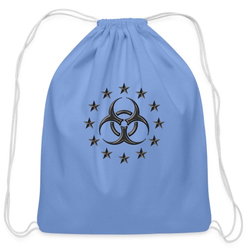 Biological hazard, Biohazard, Pandemic zombie flu - Cotton Drawstring Bag