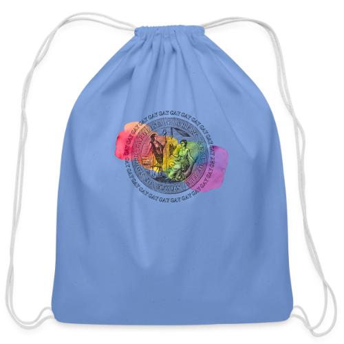 The Gay State of North Carolina - Cotton Drawstring Bag
