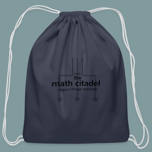 Abstract Math Citadel - Cotton Drawstring Bag