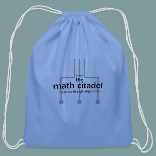 Abstract Math Citadel - Cotton Drawstring Bag