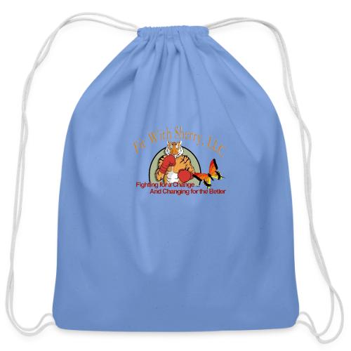 Fit With Sherry, LLC Original logo - Cotton Drawstring Bag