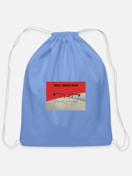 Bull Bear Run Eyewear - Cotton Drawstring Bag - carolina blue