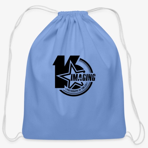 16IMAGING Badge Black - Cotton Drawstring Bag
