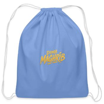 Morocco National Team Football Jersey 2026 - Cotton Drawstring Bag - carolina blue - Front