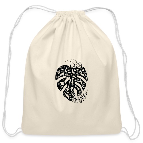 Leaf of Life - reverse - Cotton Drawstring Bag